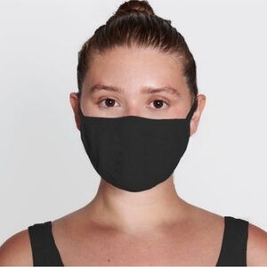 NWT SKIMS Seamless Face Mask - Black - OS